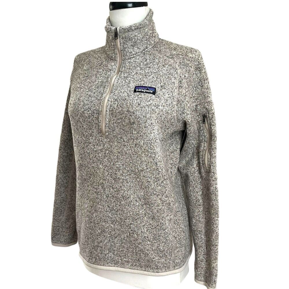 Patagonia Better Sweater  1/4 Zip Fleece Womens S Pullover Gray Outdoor Hiking